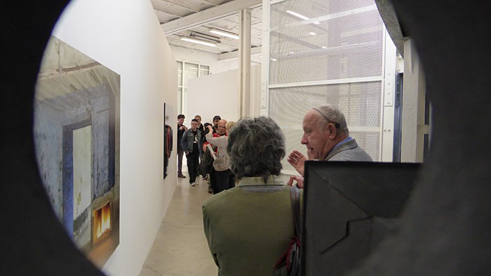 creux de l'enfer, thiers, le feu, le rouge et le noir, frédéric bouglé, georges rousse, photographie, friche, point de vue unique, in situ