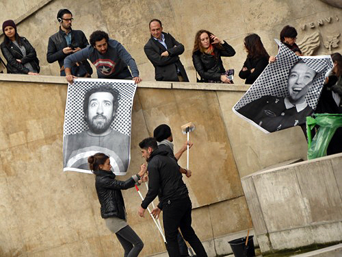 street-art, parvis, palais de tokyo, jr, artiste, performer, photographe, bnf, inside out, iop