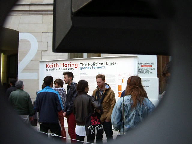 keith haring, the_political_line, le_cent_quatre, paris, contemporary_art, les_dix_commandements, pop_art, métro_new-yorkais, 104