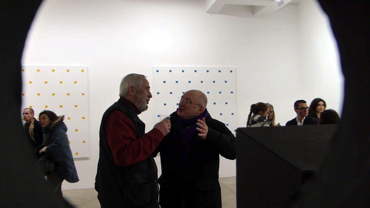 exposition, art contemporain, galerie, marian goodman, niele toroni, en passant, peinture