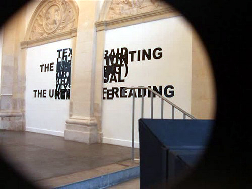 une exposition sans textes, mathieu copeland, bernard anthonioz, maison d art